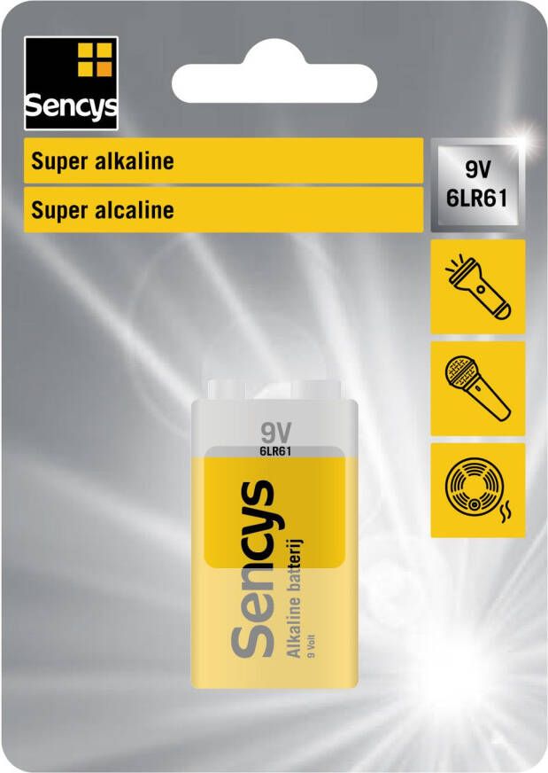 Sencys Super Alkaline 9v 6lr61