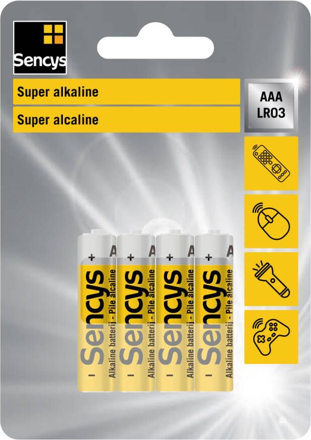 Sencys Super Alkaline Aaa Lr03