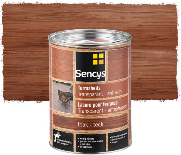 Sencys Terrasbeits Anti-slip Teak 2 5l