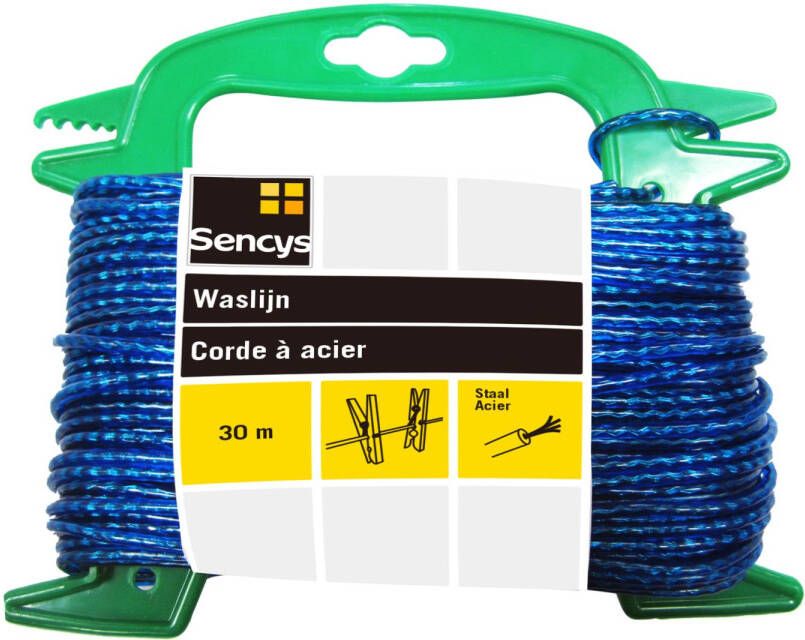 Sencys Waslijn Blauw 3mm 30m