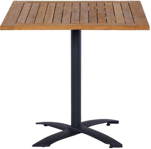 SenS-Line Dorian Alu-teak Bistro Tuintafel 80cm Bruin - Foto 2