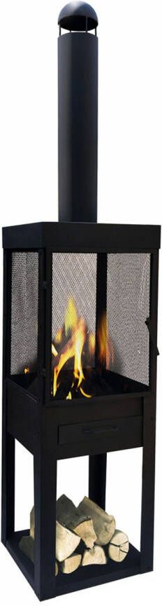 Express Buitenkachel met houtopslag vierkant - Foto 2