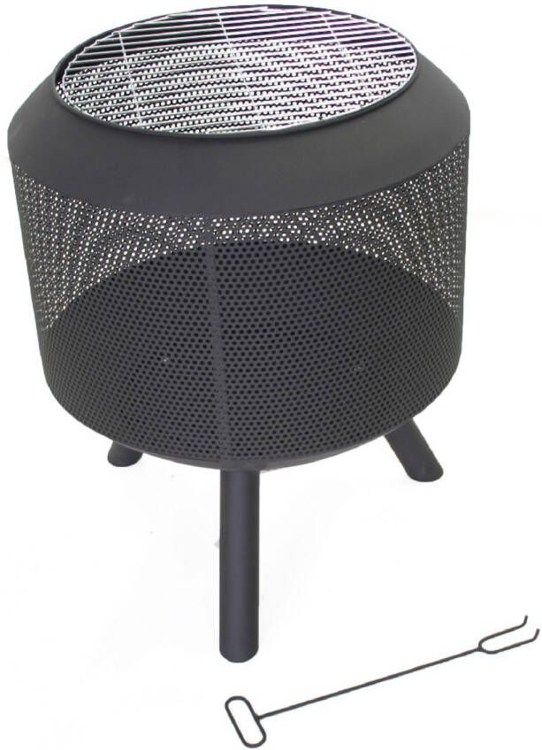 SenS-Line Trommelpot Vuurkorf Terrashaard Zwart - Foto 3