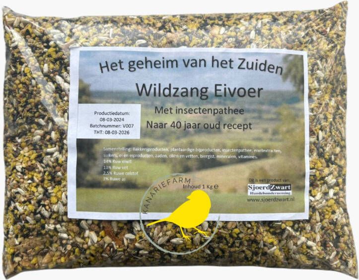 Sjoerd Zwart Eivoer Wildzang 1 Kilo Aanvullend Vogelvoer