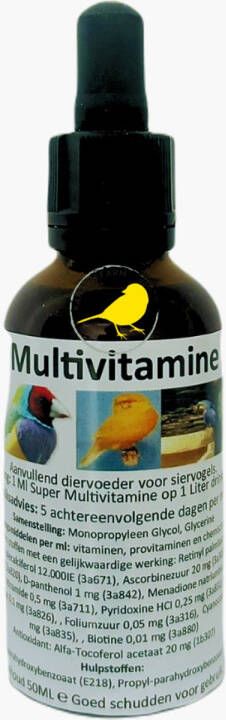 Sjoerd Zwart Multivitamine Voor Vogels 50 Ml