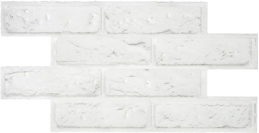 Smart Tiles Zelfklevende Tegels X2 54.05 X 27.58cm Brik Zurich Wit