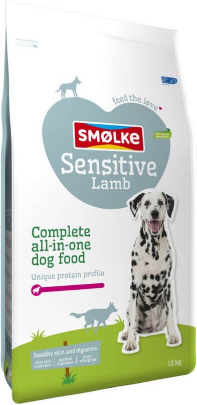 Smolke Sensitive Hondenvoer Lam 12 kg