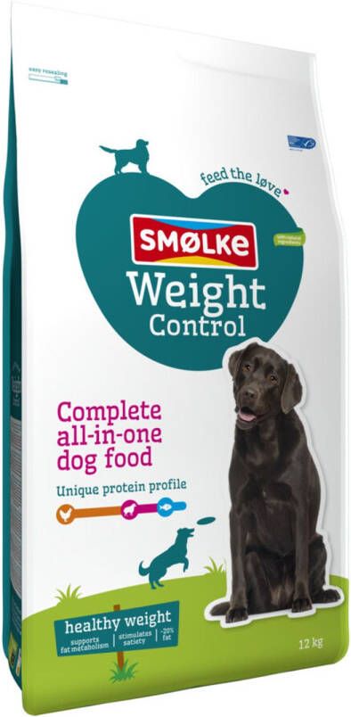 Smolke Hondenvoer Weight Control 12 Kg