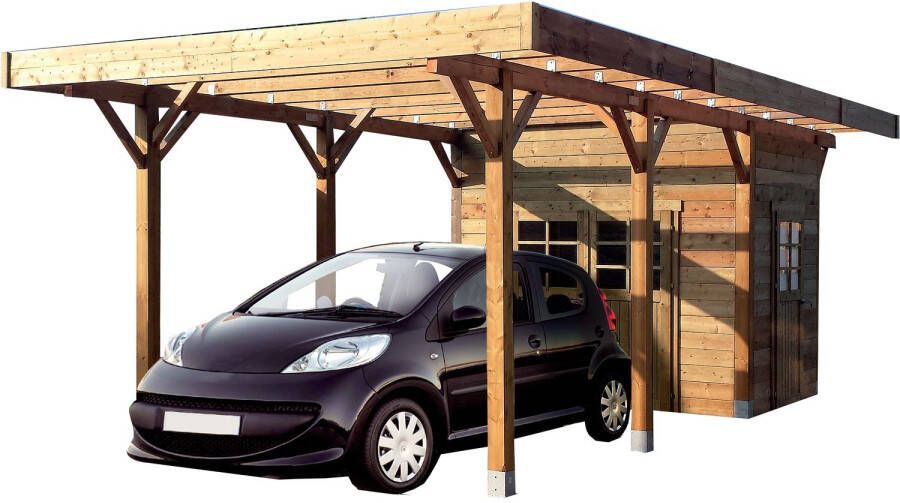 Solid Carport Met Berging 306x606x250cm