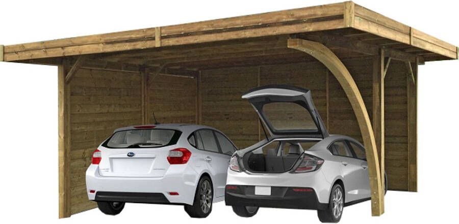 Solid Carport S7758 506x606x250cm