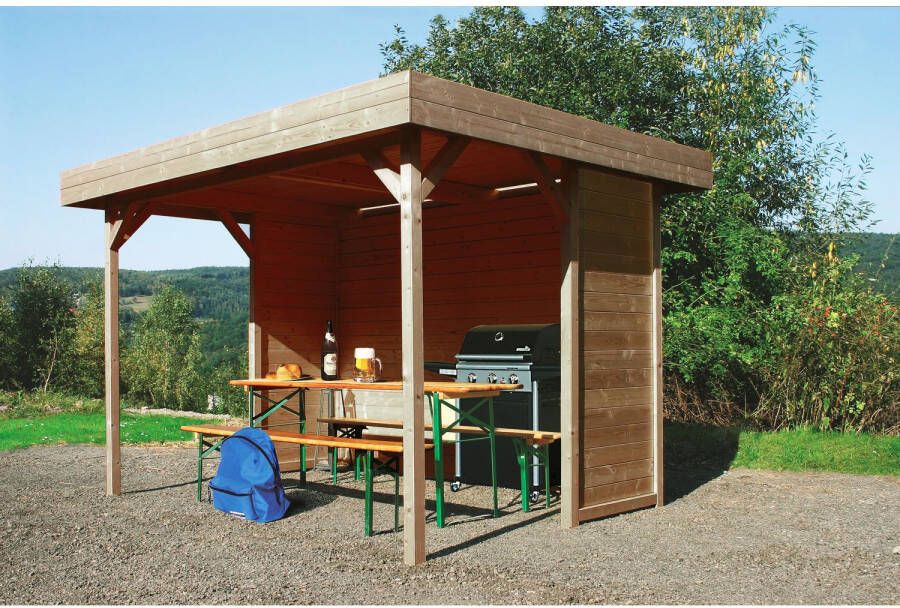 Solid Kiosk Regensburg Geïmpregneerd Hout 300x200x223cm