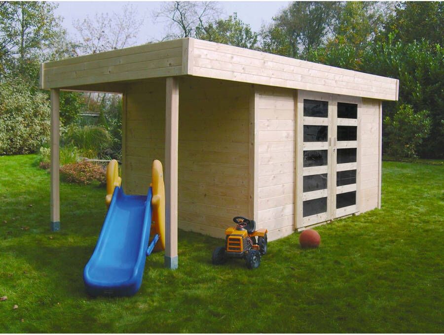 Solid Tuinhuis Larvik Hout 332+124x245cm