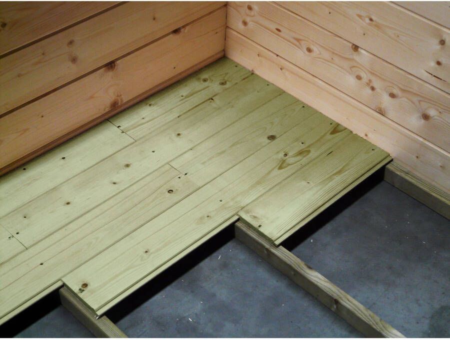 Solid Tuinhuisvloer s8524-1 Geïmpregneerd Hout 15m²