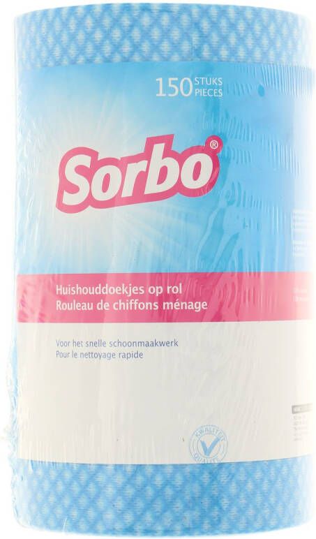 Sorbo Huishouddoekjes 20x40cm Op Rol 150 Stuks