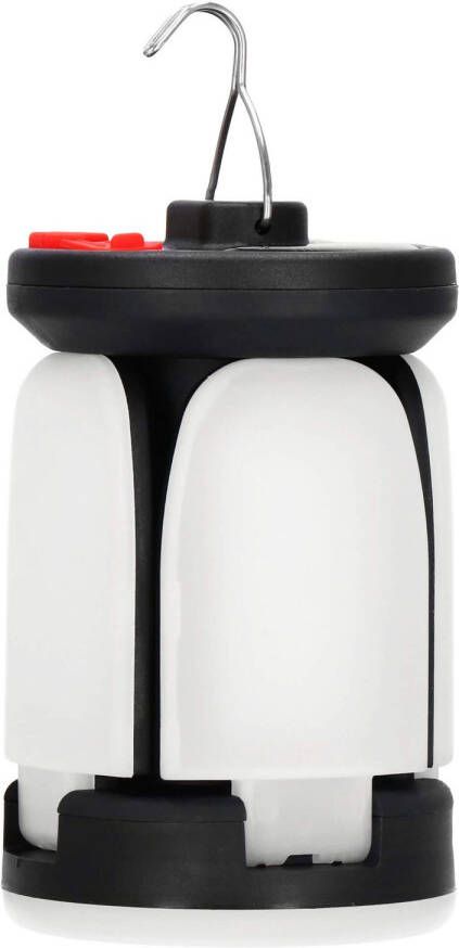 Springos Campinglamp Zonne Energie Led Powerbank 150 W Wit zwart