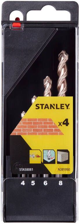 Stanley Betonboor Set Sta58081-qz – 4 Stuks