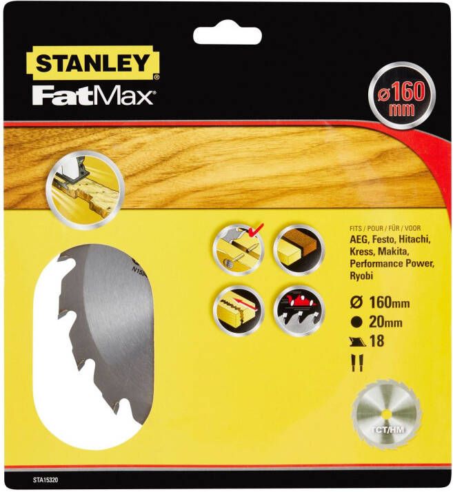 Stanley fatmax – Cirkelzaagblad – 160×20mm – (18) -STA15320-XJ