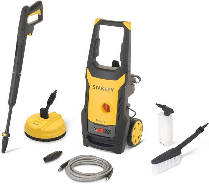 Stanley Hogedrukreiniger Sxpw14pe- 1400w 110 Bar 390 L h 5m Slang Accessoires Terrasreiniger