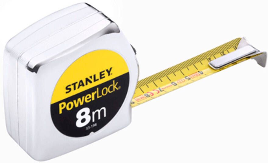 Stanley Powerlock Rolbandmaat 8m