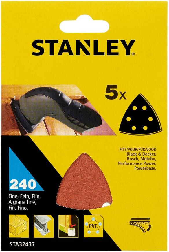 Stanley Schuurpads Detailschuurmachines Sta32437-xj K240 5 Stuks