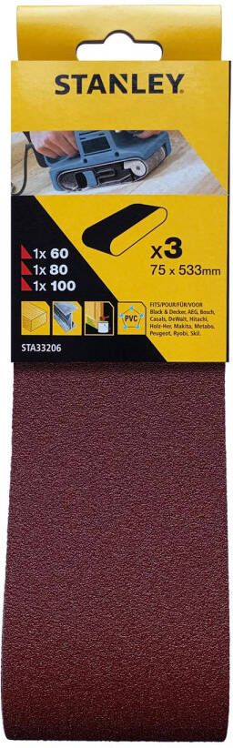 Stanley Schuurpapier 533x75mm – 3 Stuks