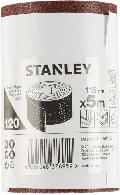 Stanley Schuurpapier Rol 115mmx5m K120