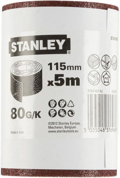 Stanley Schuurpapier Rol 115mmx5m K80