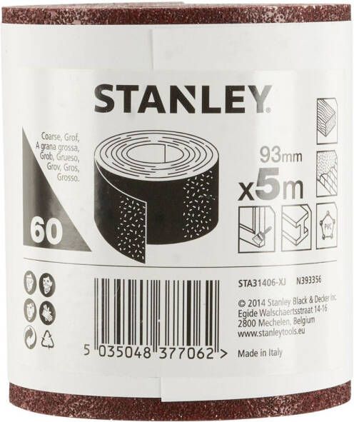 Stanley Schuurpapier Rol 93mmx5m K60