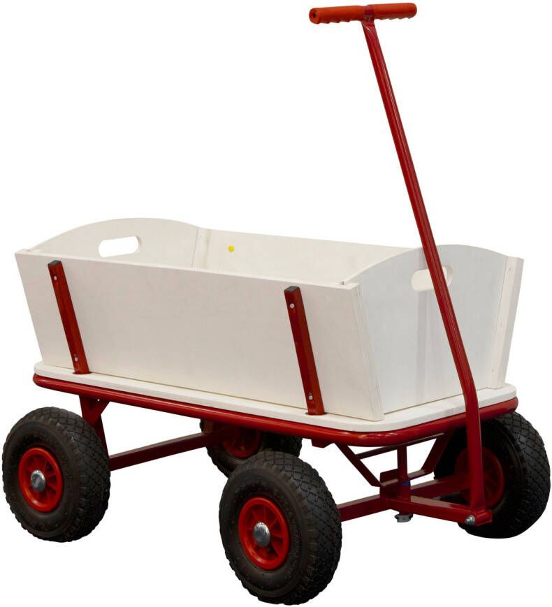 Sunny Billy Beach Wagon Bolderkar Van Blank Hout Bolderwagen Met Luchtbanden