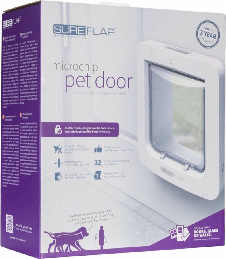 Sure Flap Microchip Huisdierluik Wit