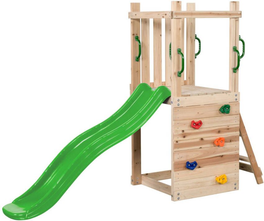 Swing King Swingking Speeltoren Mari Met Glijbaan Appelgroen 74x245x168cm