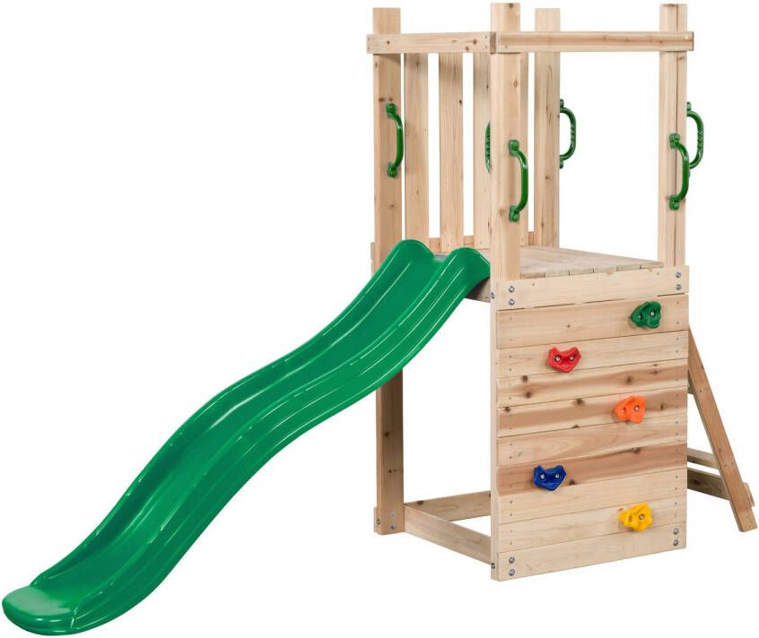 Swing King Swingking Speeltoren Mari Met Glijbaan Groen 74x245x168cm