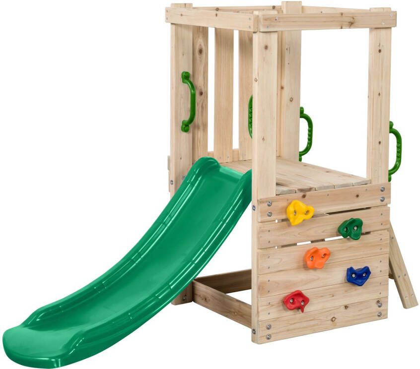 Swing King Swingking Speeltoren Mari Small Met Glijbaan Groen 65x170x12cm