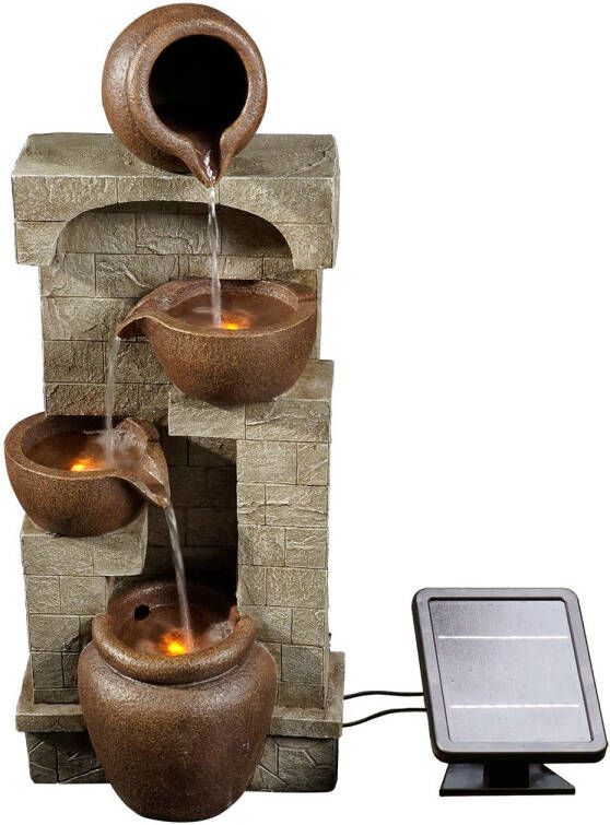 Teamson Home Waterornament Pt-sf0001 4-laags Zonne-energie Steen