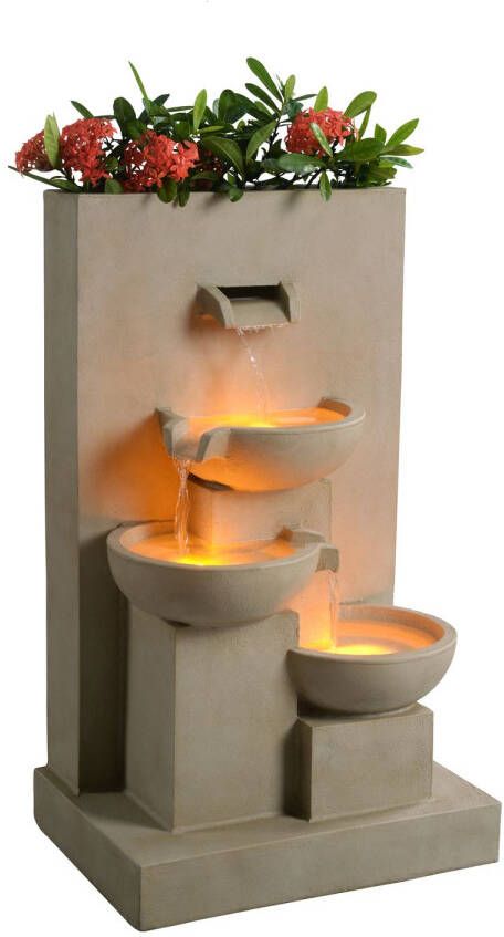 Teamson Home Waterornament Rj-23064n-eu 3 Lagen Met Plantenbak Natuurlijk