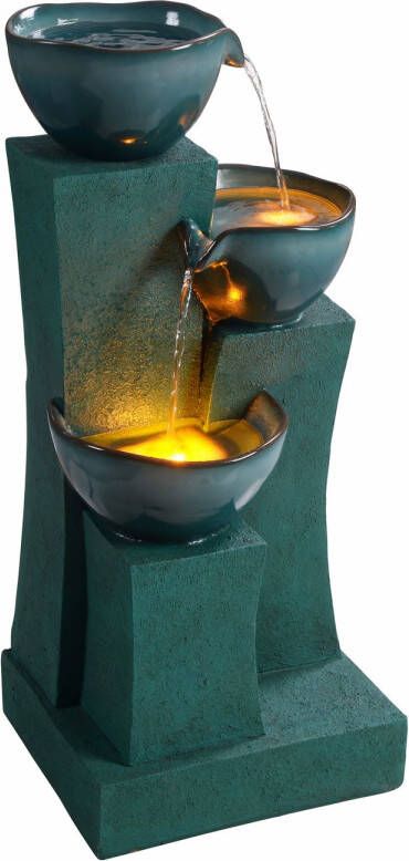 Teamson Home Waterornament Rj-23074g-eu Cascadekom Met 3 Niveaus Groen