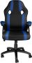 Tectake Bureaustoel Goodman burostoel racestoel gamingstoel zwart blauw 403491 - Thumbnail 2