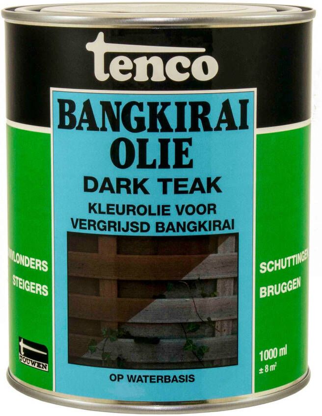 Tenco Bangkiraiolie Dark Teak Olie Dark Teak 1 L