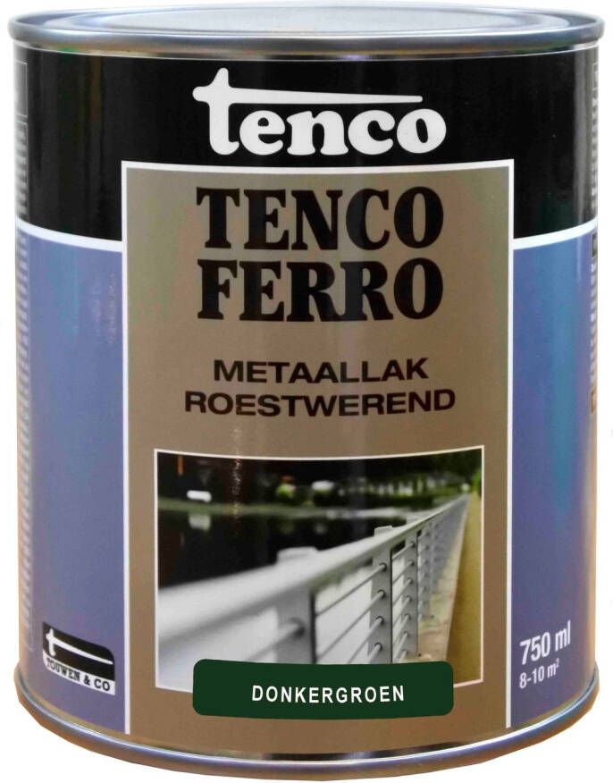 Tenco Ferro Verf 408 Donkergroen 750 ml