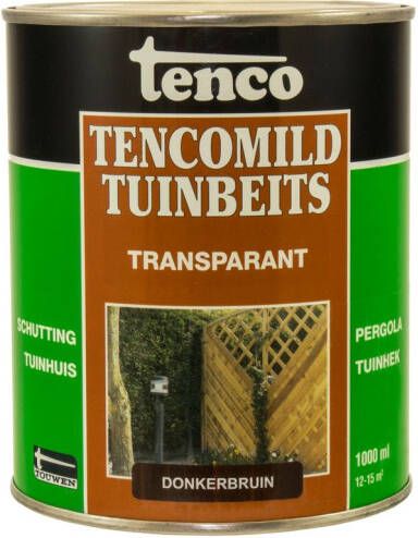 Tenco Mild Transparant Beits Transparant Donkerbruin 1 L