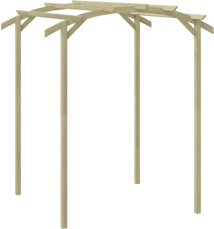 The Living Store Pergola Grenenhout 180 x 197 x 210 cm Geïmpregneerd Tunnelvormig