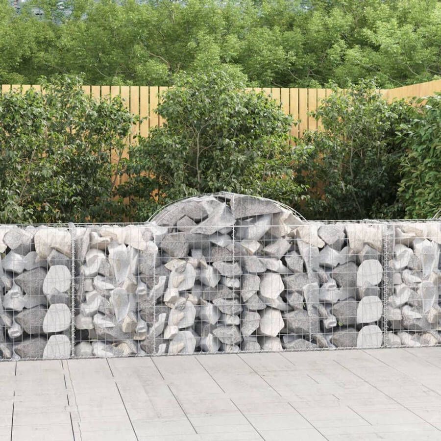 The Living Store Schanskorf Gabion Gegalvaniseerd ijzer 100x50x80 100 cm Decoratief en geluidsisolerend