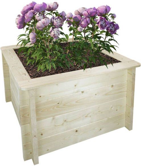 Timbela Houten Buitenmoestuin M620 78x78xh46 Cm