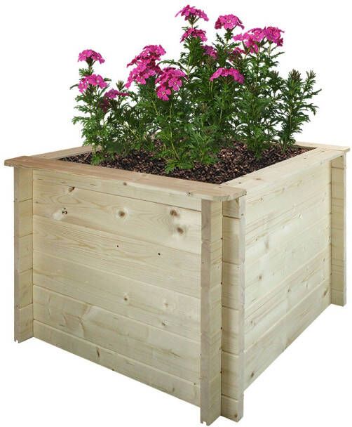 Timbela Houten Buitenmoestuin M621 78x78xh57 Cm