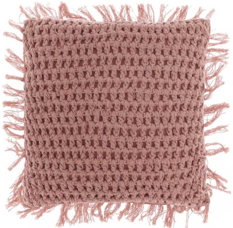 Unique Living Kussen Tufo 45x45cm Old Pink