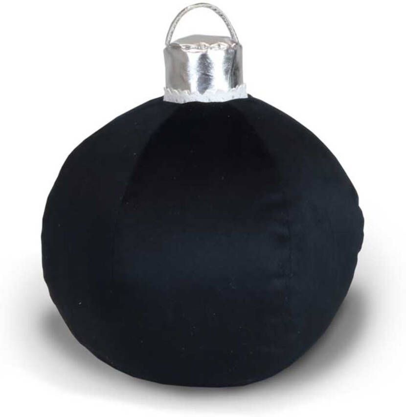 Unique Living Kussen Xmas Ball 25cm Ø Black