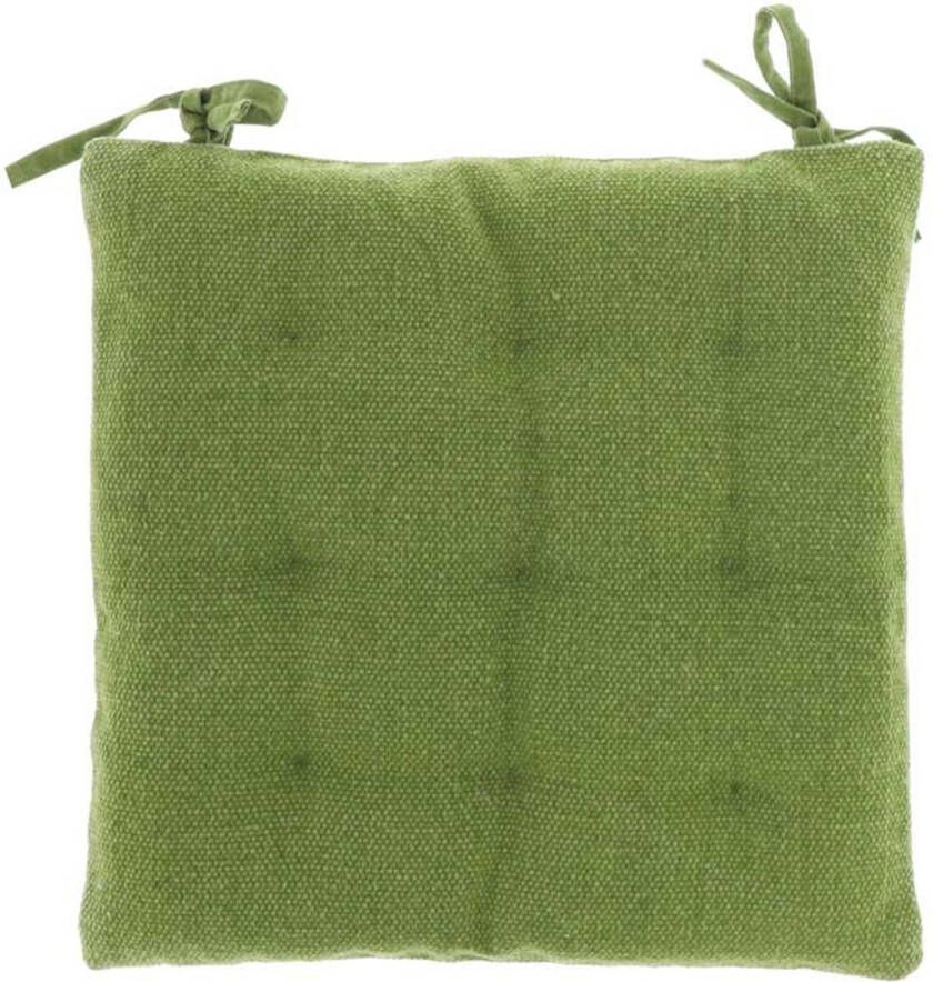 Unique Living Matras Kussen Loek 40x40cm Olive Green