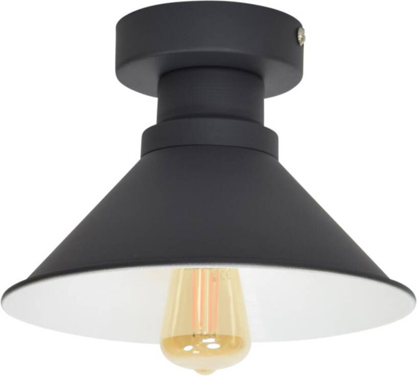 Urban interiors Dock Plafondlamp Zwart Metalen kap Ø22