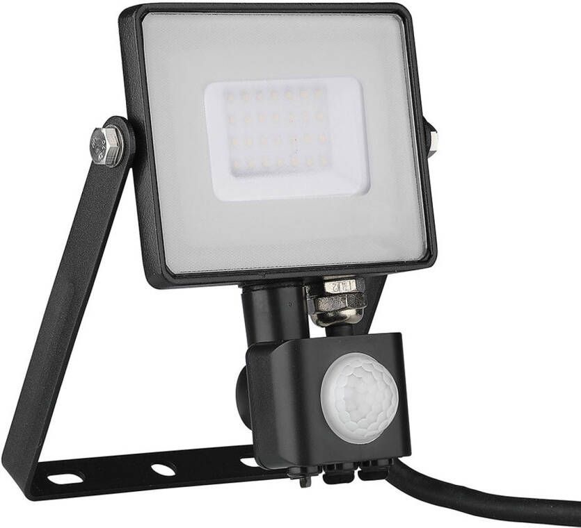 V-tac VT-30-S 30W SMD PIR SENSOR FLOODLIGHT WITH SAMSUNG CHIP COLORCODE:3000K BLACK BODY GREY GLASS