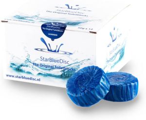 Van Marcke StarBlueDisc toiletblokjes blauw voor Geberit reservoir 12 stuks halfjaar verpakking